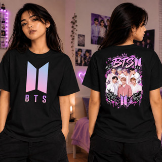 Camiseta Blusinha BTS Kpop Army Estampada Integrantes Bangtan Boys Camisa K-POP Infantil e Adulto