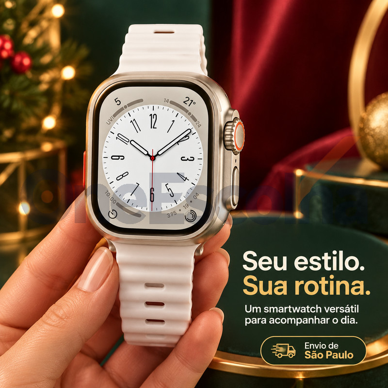 [OneEscolha] Smartwatch S17MINI 38mm Esportivo, Tela Tátil HD, Alta Qualidade, iOS & Android, Visual Esportivo