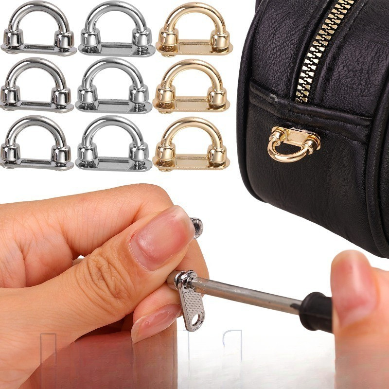 6-2 Unidades De Fivelas De Ponte De Arco De Bolsas-Conector De Alças De Mochila-Fivela De Anel D De Liga De Bolsa-Fecho