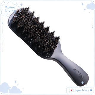 Escova Alisadora Strainia - Escova alisadora para cabelos crespos e arrepiados - Escova de cabelo com cerdas de javali 