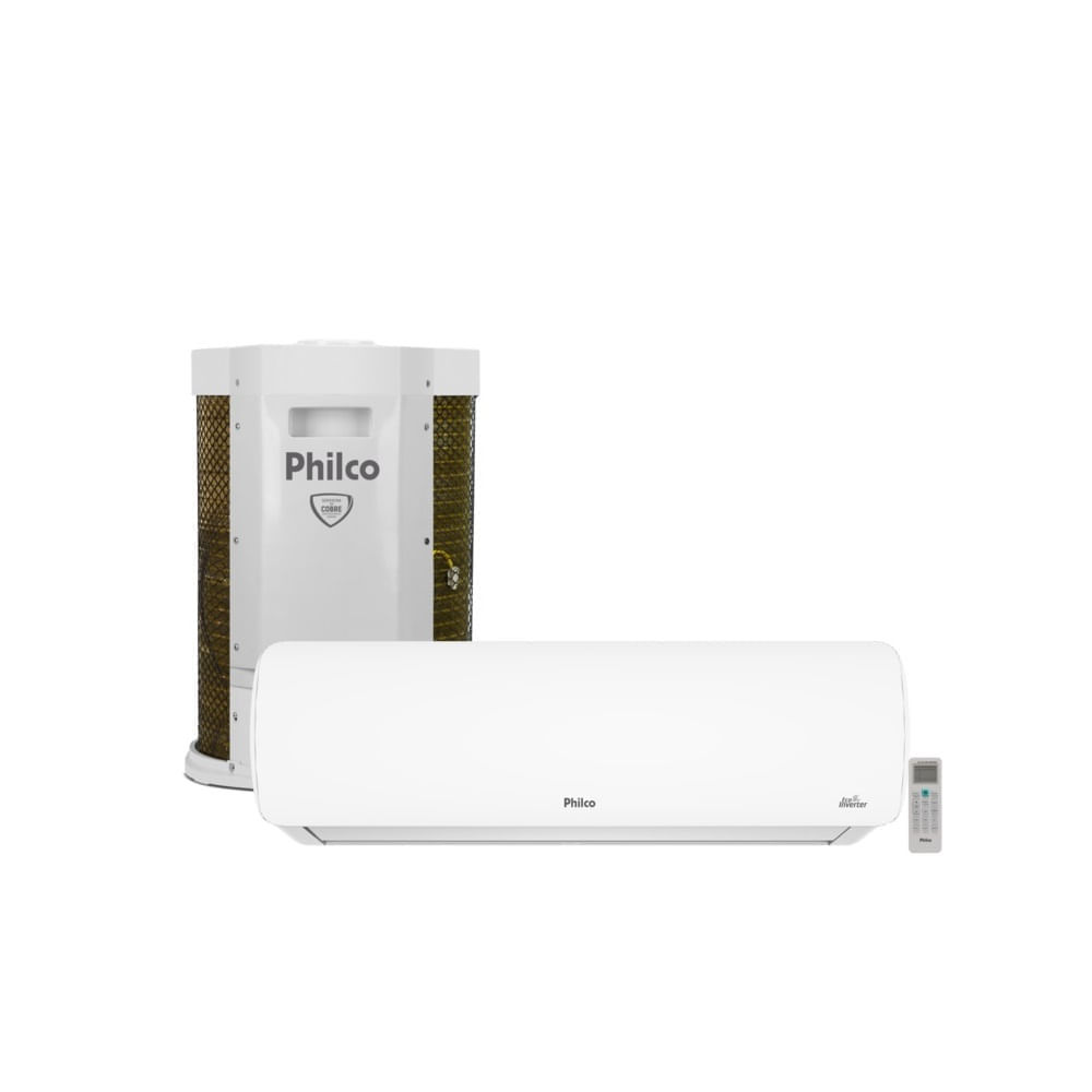 Ar Condicionado Split Hi Wall Inverter Philco 18000 BTU/h Quente e Frio PAC18QC – 220 Volts — oferta na Shopee