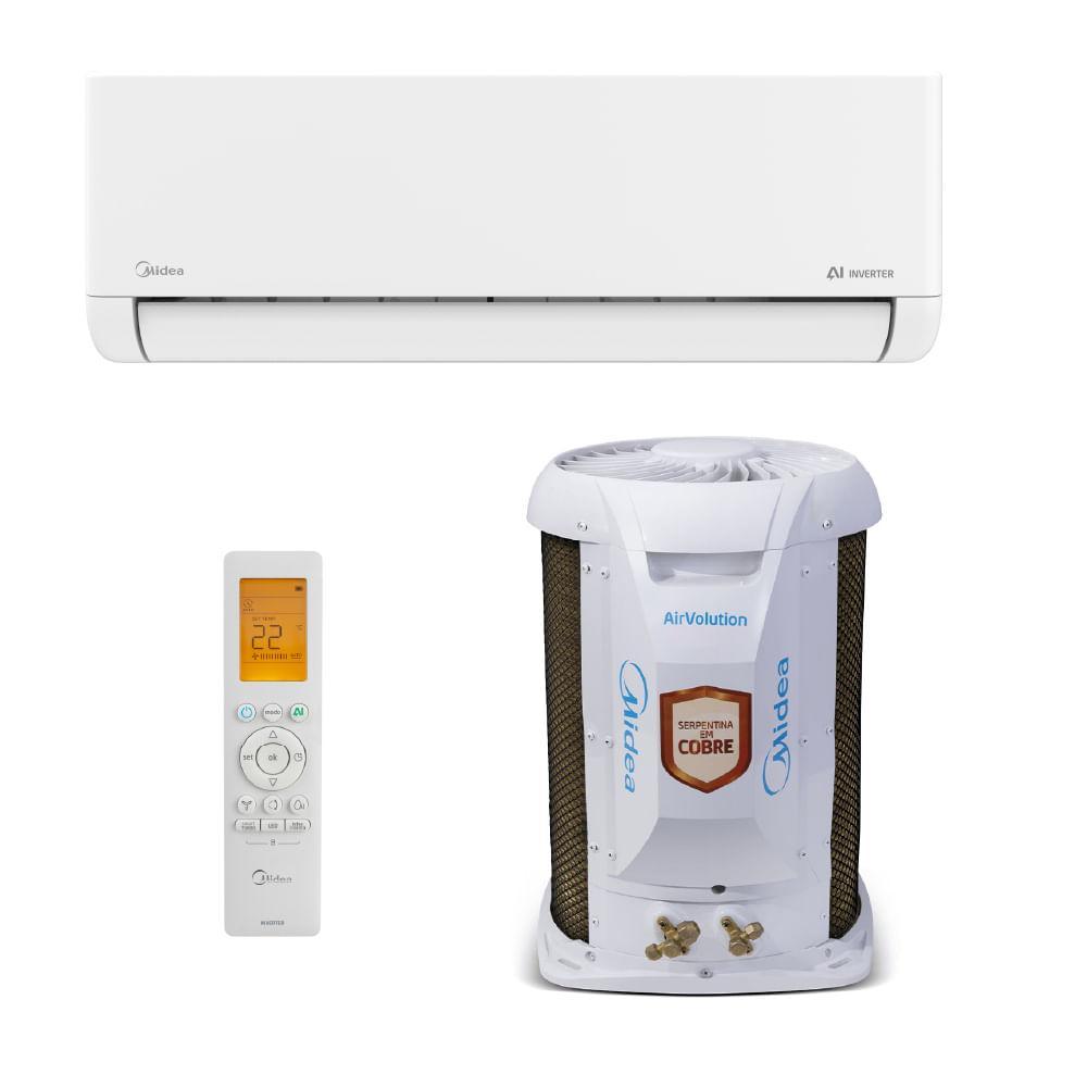 Ar Condicionado Split Hi Wall Midea Airvolution Connect Inverter 18.000 Btus Frio 220V R-32