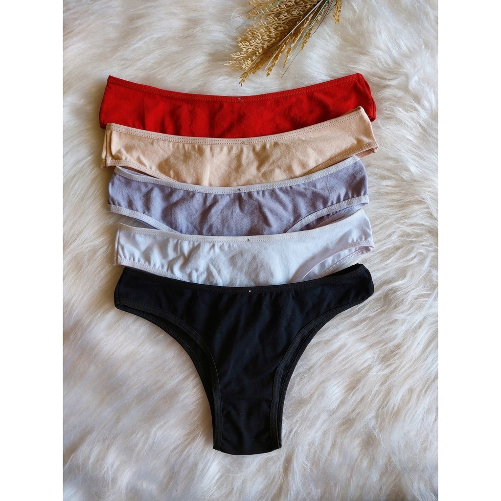 Kit 5 Calcinha Tanga em Algodão Confortável com Forro, Reforço nas Costuras – Lingerie Dia a Dia em Oferta na Shopee