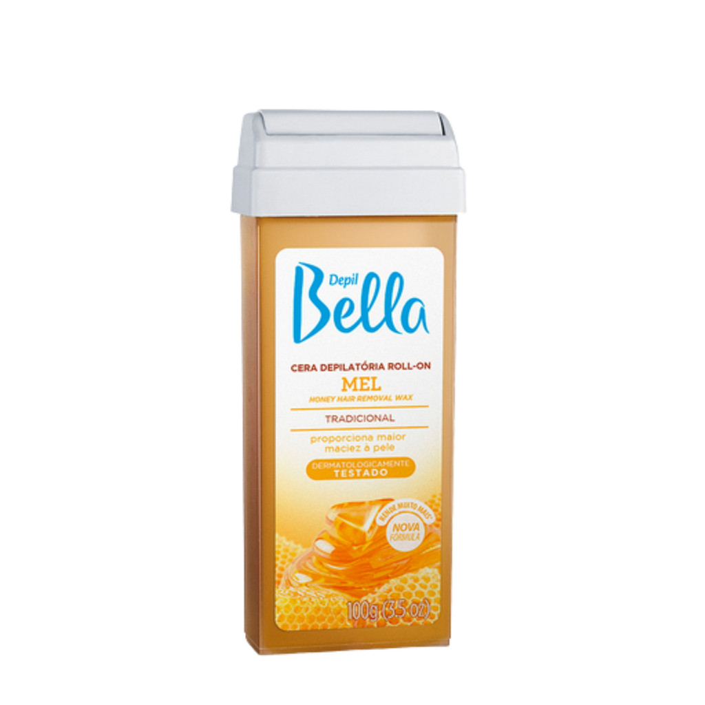 Cera Depil Bella Roll-on Mel 100g em Oferta na Shopee