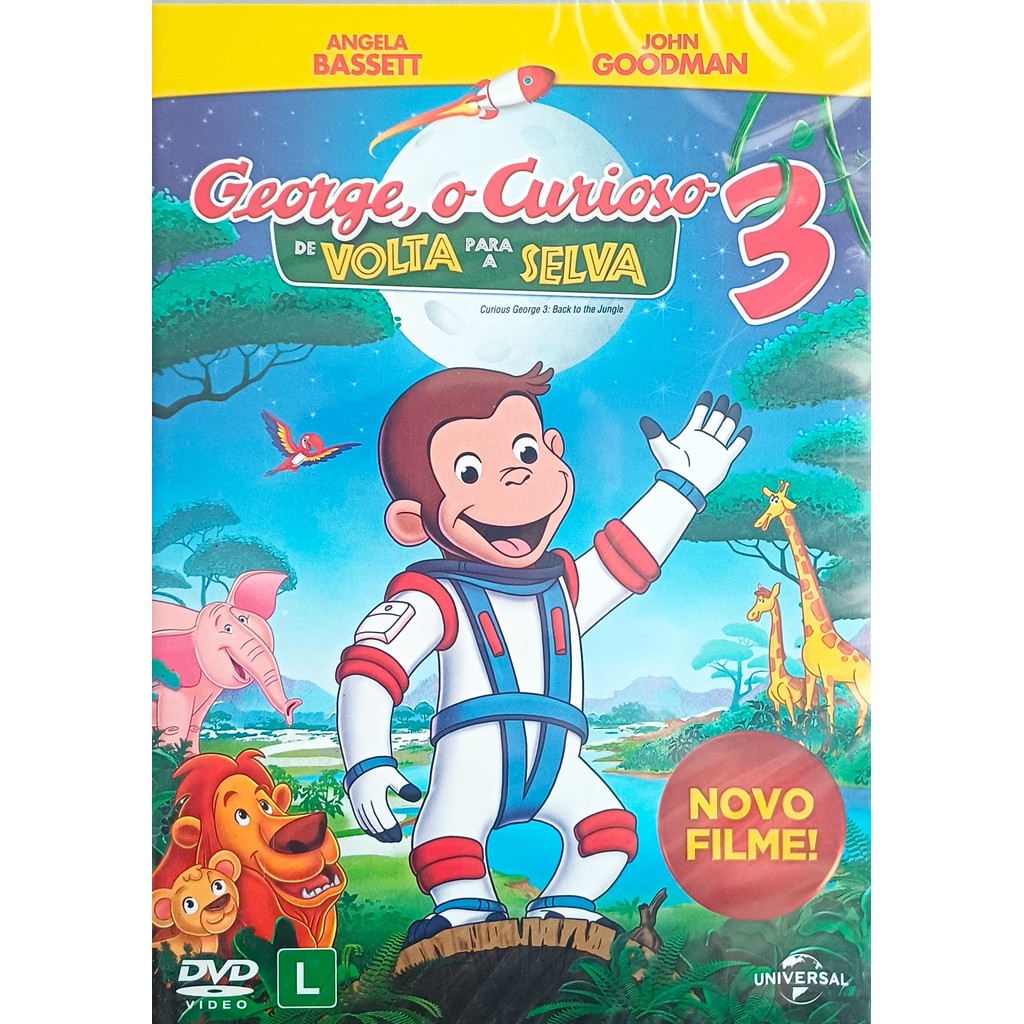 DVD George O Curioso 3: De Volta Para a Selva - Lacrado de Fábrica