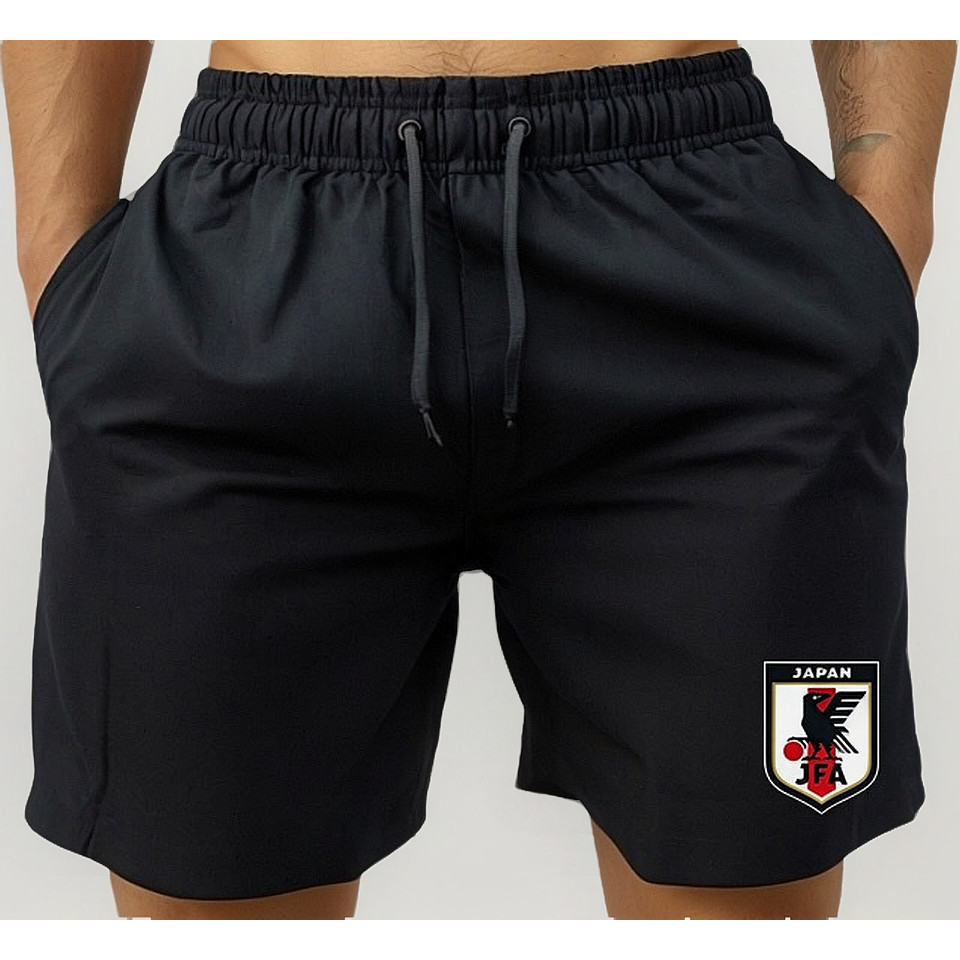 Short Bermuda Tactel Praia Leve Treino Mauricinho Academia Time Futebol Selecao Japao