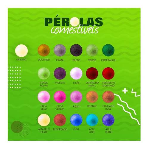 Artimagem Pérola 100% Comestível - Pacote - Confeitaria - Cupcakes, Bolo, Torta — imagem 2 de 2