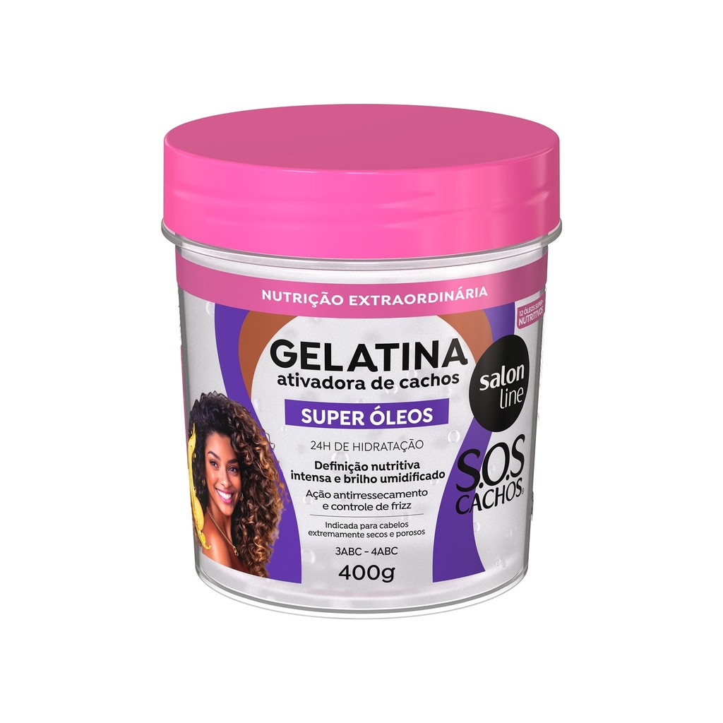 Gelatina Ativadora de Cachos Nutrição SOS Cachos Super Óleos 400g