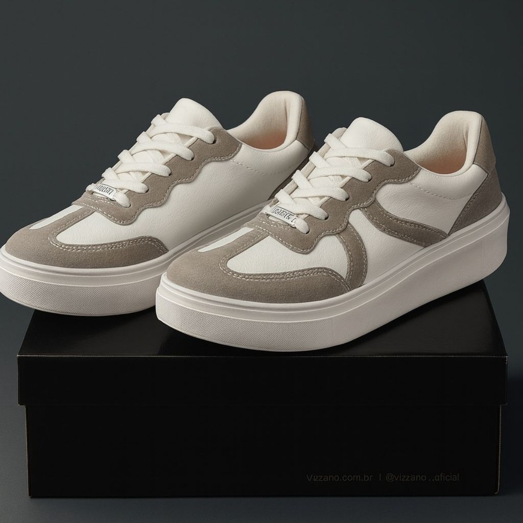 Tênis Sapato Casual Vizzano Feminino Lançamento Confortável