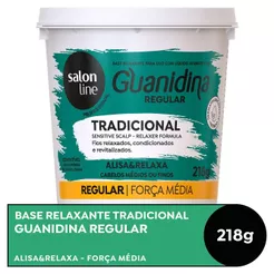 Creme Relaxante Guanidina Salon Line Regular Médio 218g