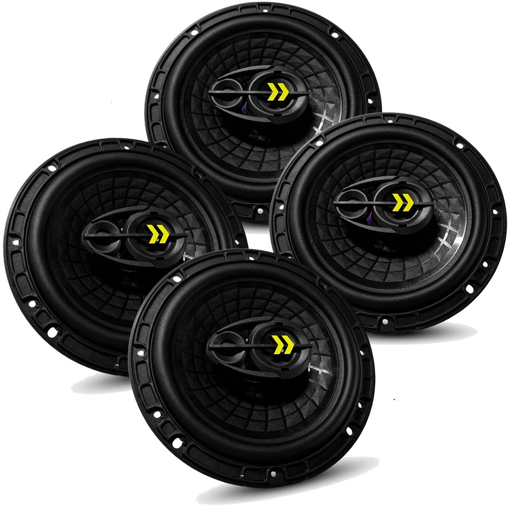 Kit 4 Alto Falantes Triaxial Bravox REVO 6" 70W RMS 4 Ohms em Oferta na Shopee