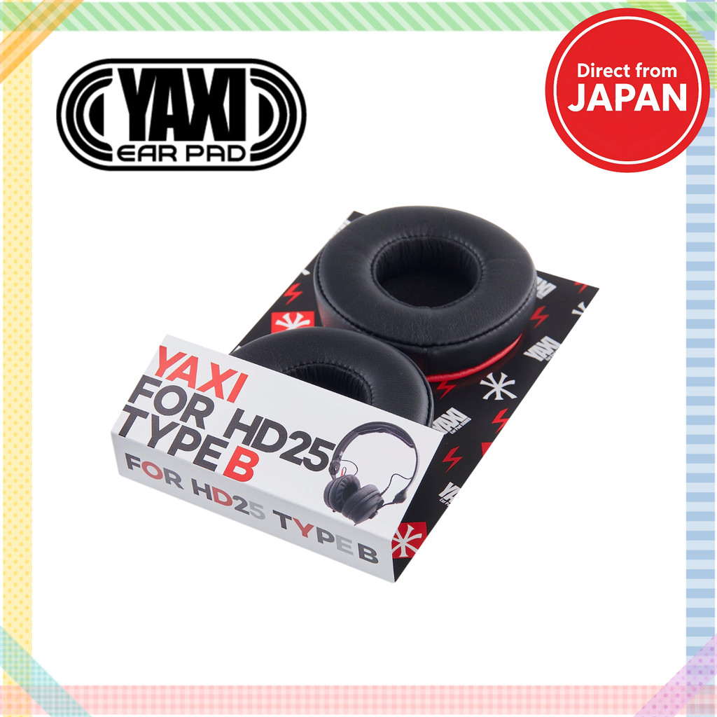 YAXI HD25 TypeB Red & Black Replacement Ear Pads for HD-25 Series HD25TB-RED