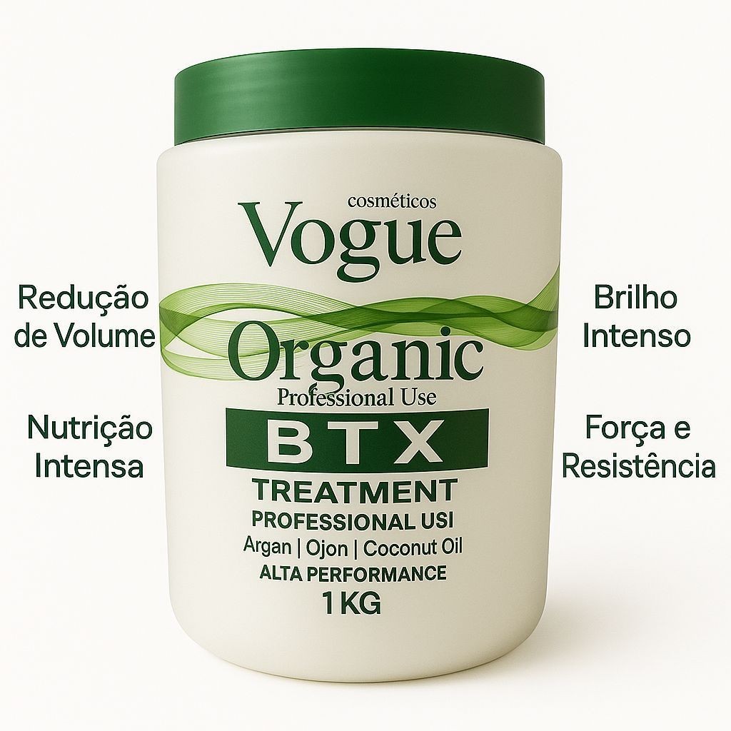 Btx Capilar Reduz O Volume dos Fios 1Kg - Excelente Produto - Organic Vogue