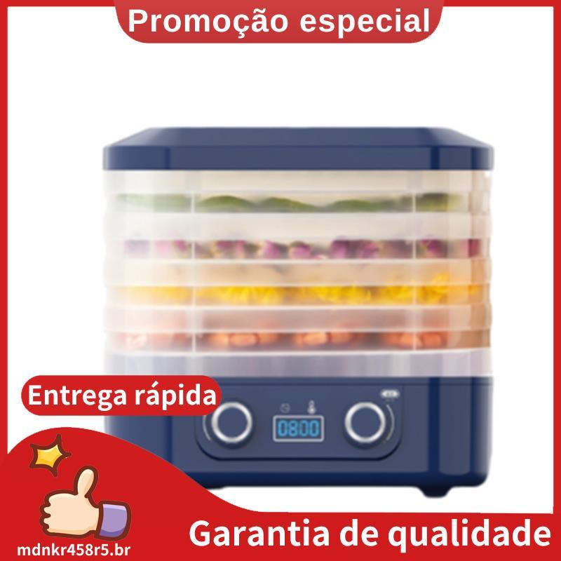 Secador De Alimentos Elétrico Inteligente De 5 Camadas 360 ° Circulação De Ar Quente Secagem Função De Temporização Carn