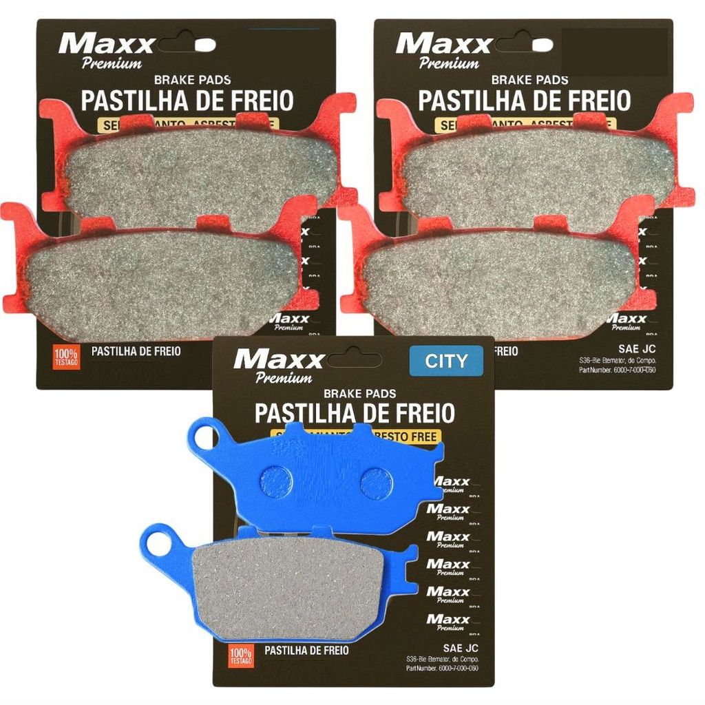 Kit Pastilhas de Freio P/ Yamaha Xj6 2013-2018
