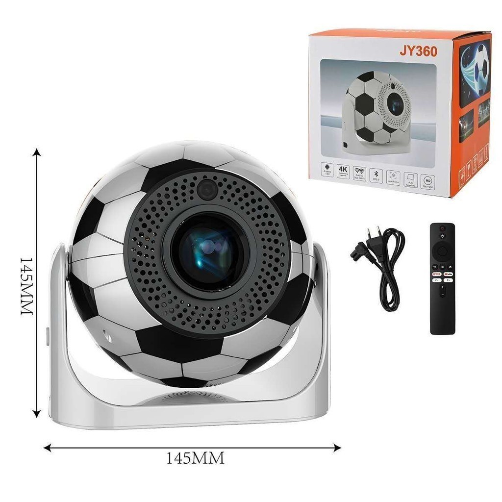 YJ 360 Projetor Portátil 4K Mini Projetores De Filmes Com Foco Elétrico Entretenimento Doméstico WiFi6 SU