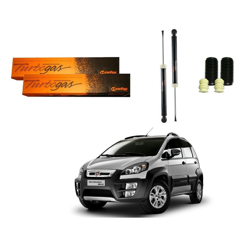 Kit Amortecedor Traseiro, Idea Adventure 1.8 2012 A 2016 em Oferta na Shopee