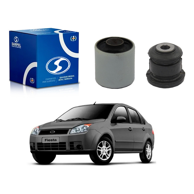 Par Bucha Bandeja Dianteira Fiesta Sedan 1.0 1.6 2007 A 2010 em Oferta na Shopee