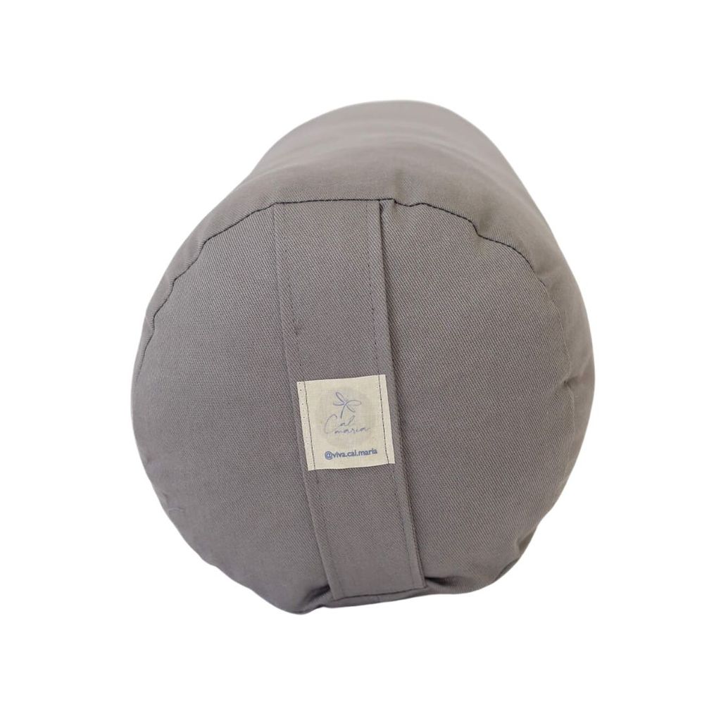 Imagem Bolster Yoga Almofada Cilíndrica Cinza