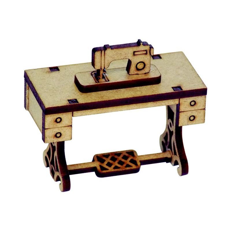 Miniatura Mesa de Costura em MDF Woodplan M1063