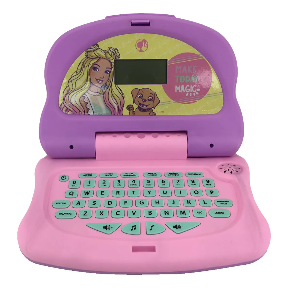 LAPTOP DA BARBIE BILINGUE CHARM TECH - CANDIDE REF 1853