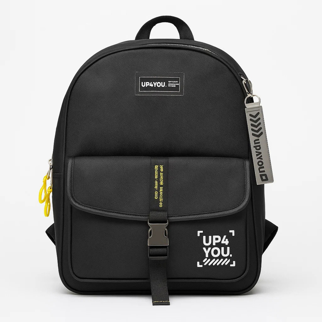 Mochila UP4YOU Estilosa de Costas Moderna Resistente e Versátil para Escola Trabalho ou Viagem