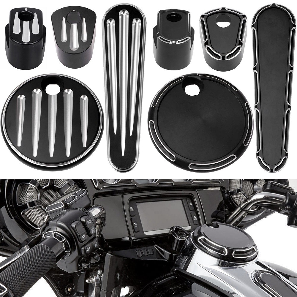 Tampa Do Interruptor De Ignição Da Guarnição Porta Tanque De Combustível Motor Para Harley Touring Electra Street Road G