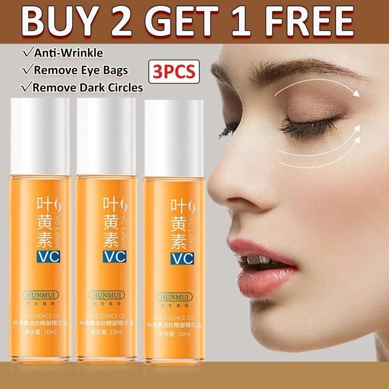 VC Lutein eye Oil , Um Conjunto De 3 Comprimidos , 10ml , Antirrugas , remove Olheiras E Bolsas Nos Olhos , Creme C em Oferta na Shopee