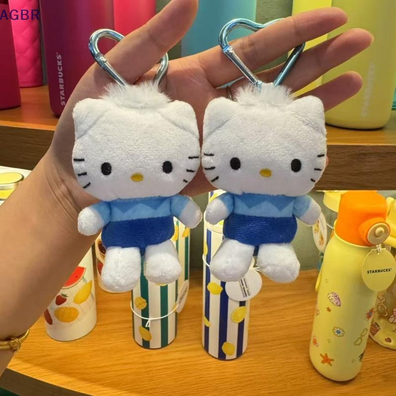 [AGBR] Kawaii Hello Kitty Daniel Chaveiro De Pelúcia Cartoon KT Cat Boneca Bolsa Pingente Mochila Chave Pendurada Decora