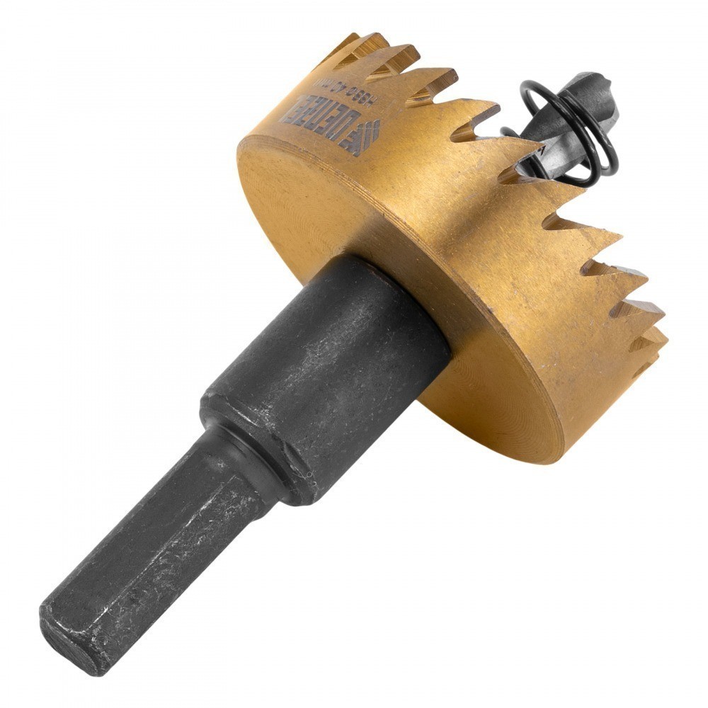 Detalhes do Serra copo para metal 40 mm revestimento em Nitreto de Titânio com suporte Denzel
