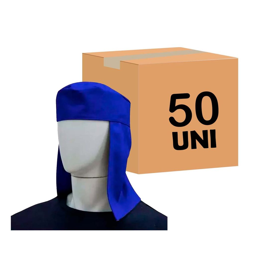Kit 50 Touca Brim Soldador Tipo Árabe Azul Ths