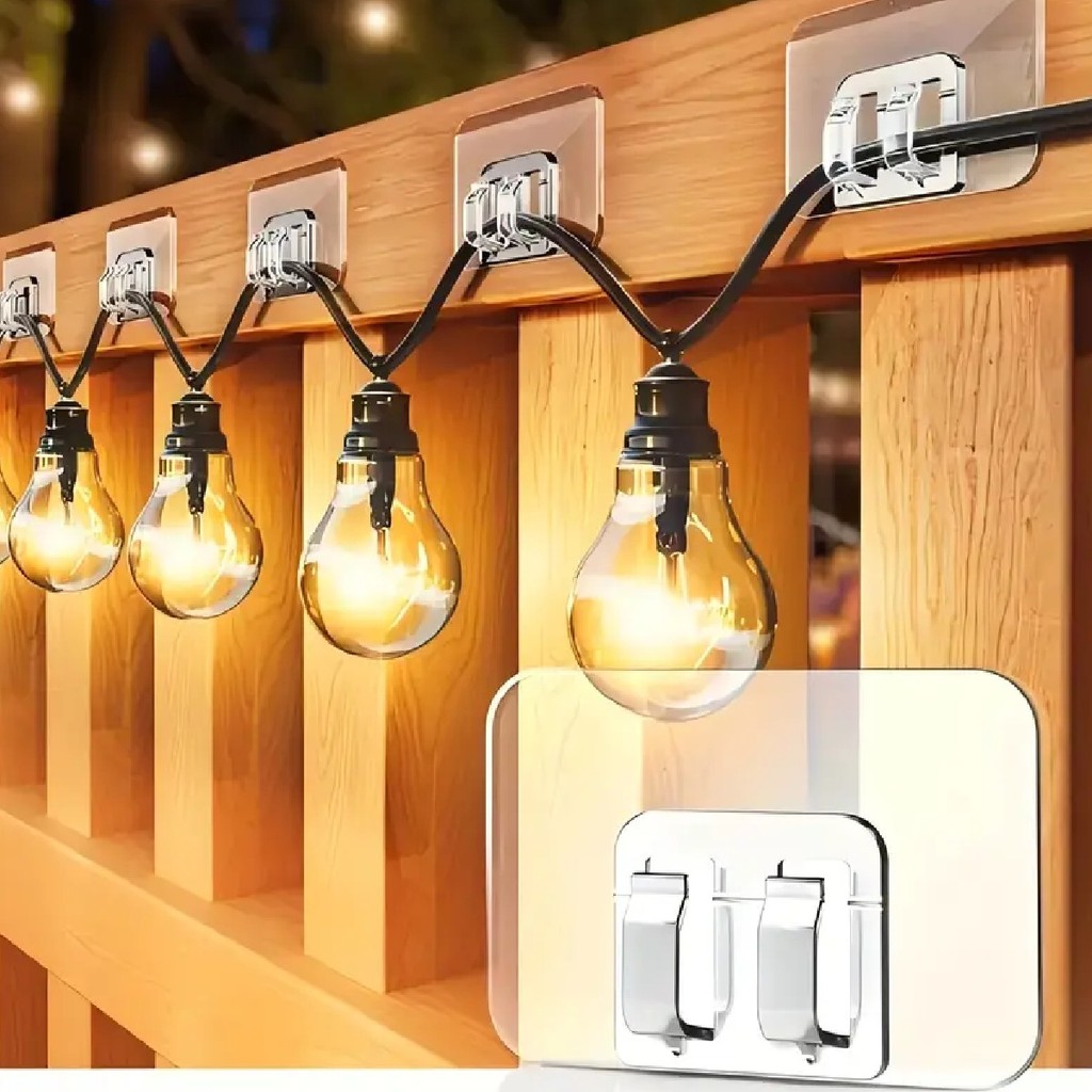 12 Ganchos Adesivo Suporte de Parede Organizador Passa Fio em Oferta na Shopee