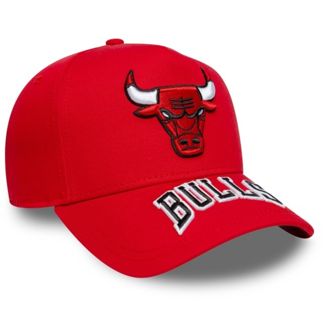 BONÉ NEW ERA 9FORTY A-FRAME CHICAGO BULLS NBA VERMELHO — ABA CURVA AJUSTÁVEL | ORIGINAL · foto 2