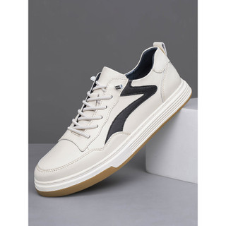 Sapatos masculinos de couro 2026 novo estilo masculino couro genuíno esportes tênis casuais respirável All-Match sapatos