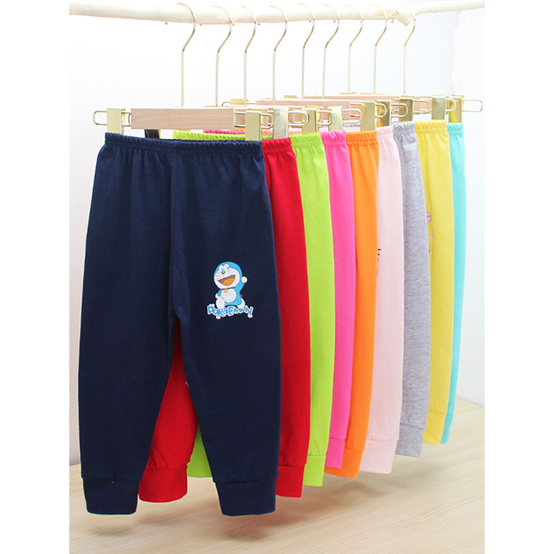 Primavera verão crianças calças compridas estilo fino masculino feminino bebê criança solta calças casuais dos desenhos 