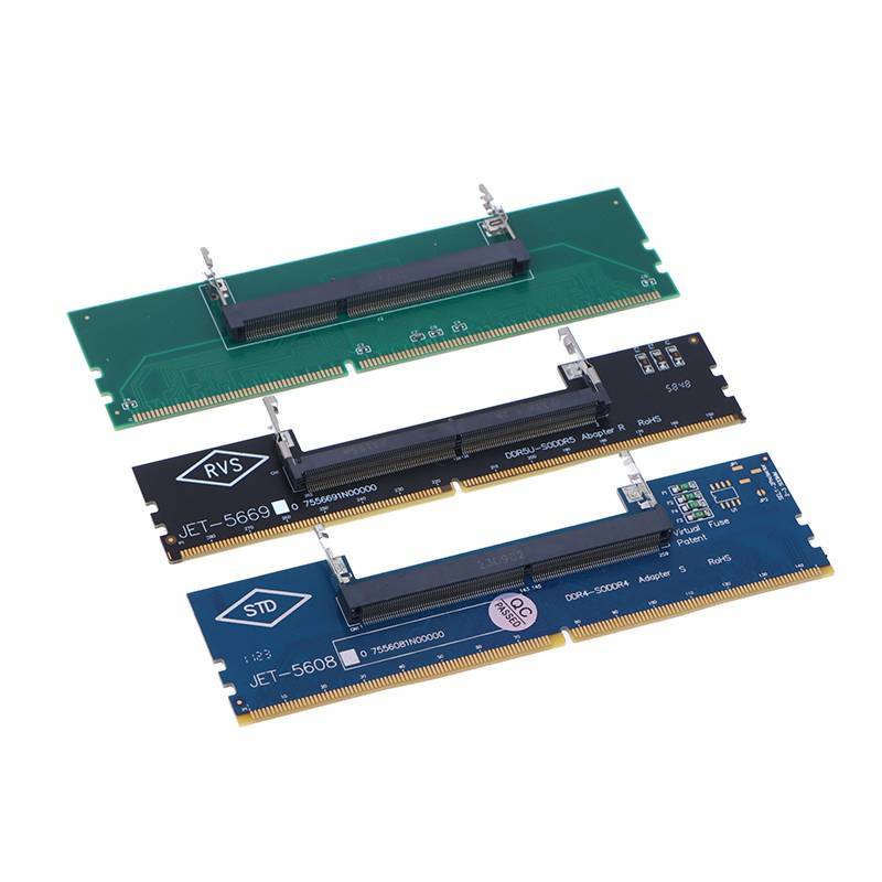 DDR3 DDR4 DDR5 Laptop SO-DIMM Para Adaptador De Mesa Conversor De Cartão Conector De Memória RAM