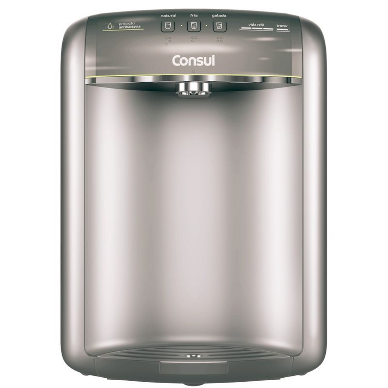 Imagem Purificador de Água Consul Alta Refrigeração Titânio Prata CPB36AFANA