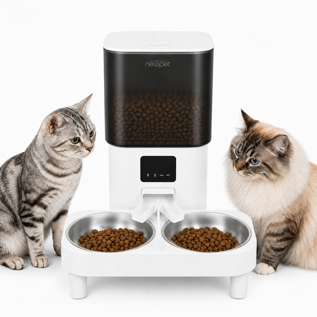 Newpet Alimentador Pet Gato Automatico Wifi Control App Projeta Seu Automatica A