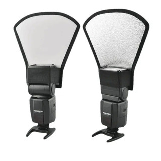Difusor Rebatedor Refletor 2 em 1 Flash Universal Cameras