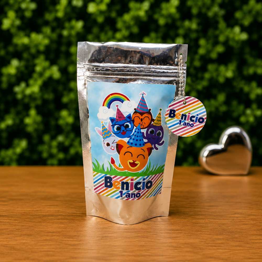 Saquinho Metalizado Ziplock Bolofofo Personalizado /Lembrancinha de Festa /Aniversário