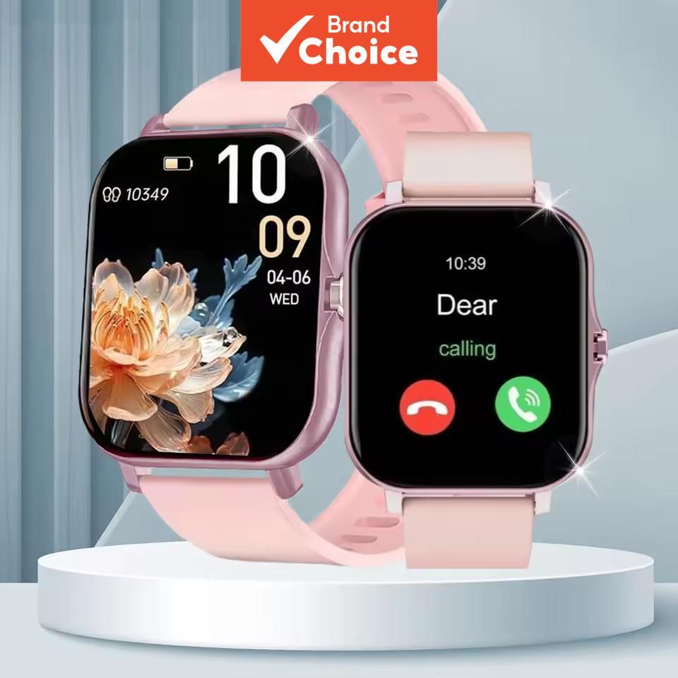 Relógio Inteligente 24H Monitor De Saúde Para Mulheres Homens Smartwatch Controle Música Sem Fio Chamada Mensagem Lembre