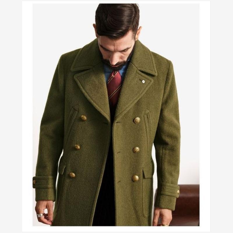 Roupas Trench Coat Masculino Jaquetas De Inverno Jaqueta Casual Longa