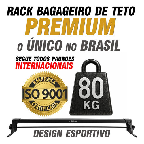 Rack De Teto Yaris Toyota Sedan 2020 21 22 23 24 2025 Vhip Preto — imagem 2 de 2