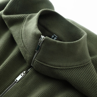 Cardigan de malha masculino outono inverno novo estilo simples camisola jaqueta gola zíper cor sólida solta malhas topo