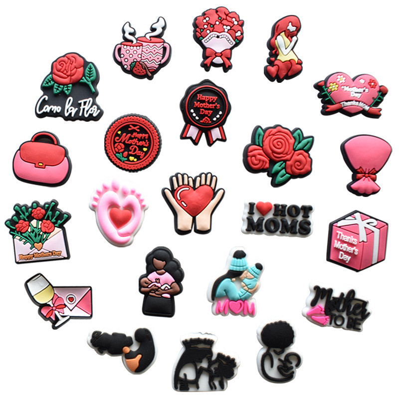 DIDOU Julho Novos Encantos De Sapato Acessórios Dia Das Mães Coleção Sandálias Pingente Botão Pinos Moda Presentes Fivel