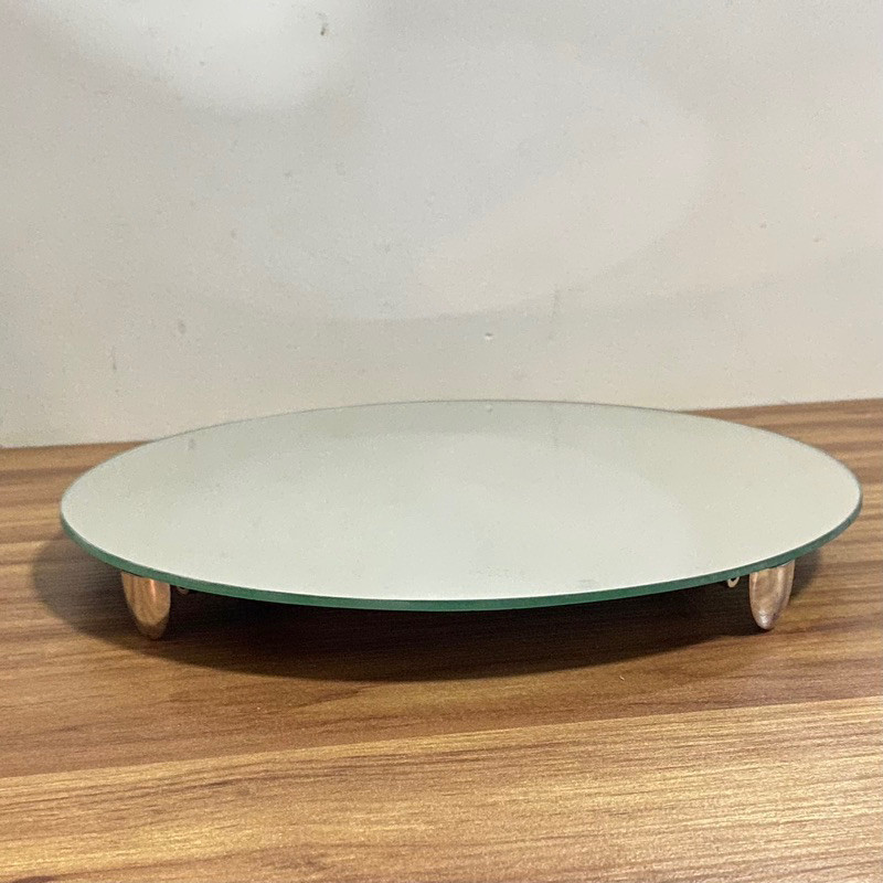 Prato para bolo 35cm redondo bandeja decoração suporte espelhado