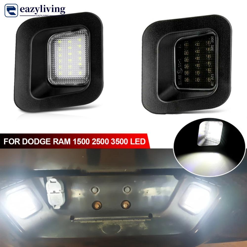 EAZYLIVING Carro LED Lâmpada Da Placa De Identificação Branco Conjunto Luz Licença Para Dodge RAM 1500 2500 3500 3rd & 4