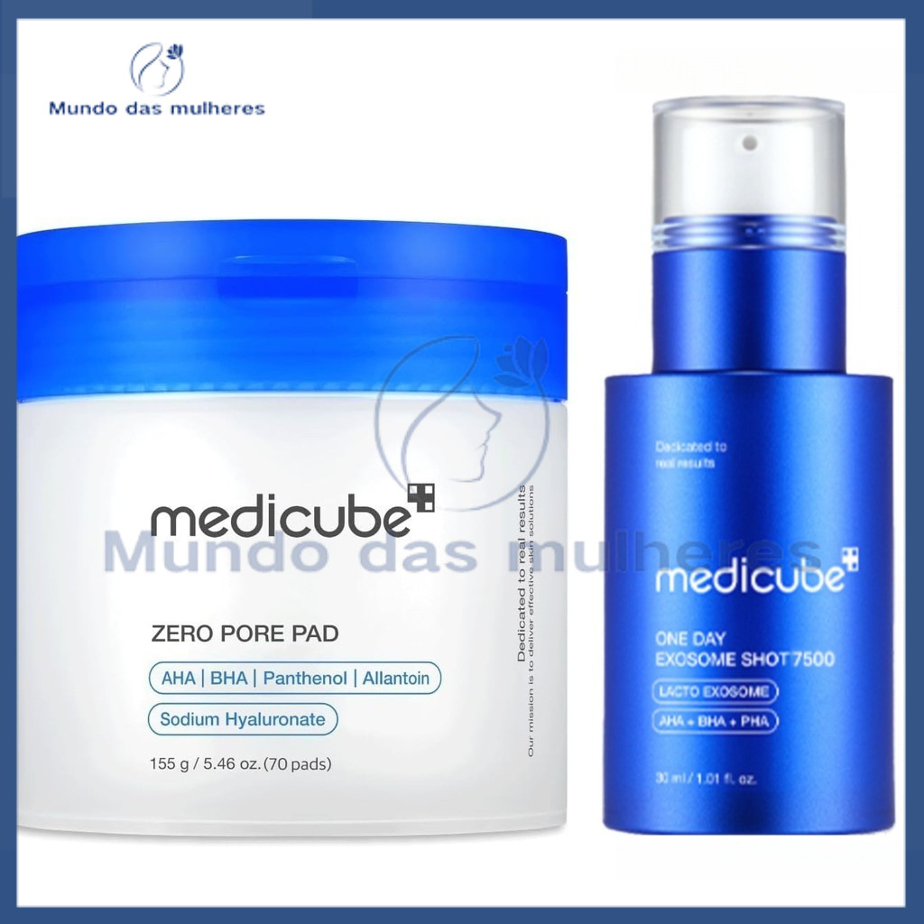 Medicube zero pore pad 2.0 + zero one day exosome shot pore