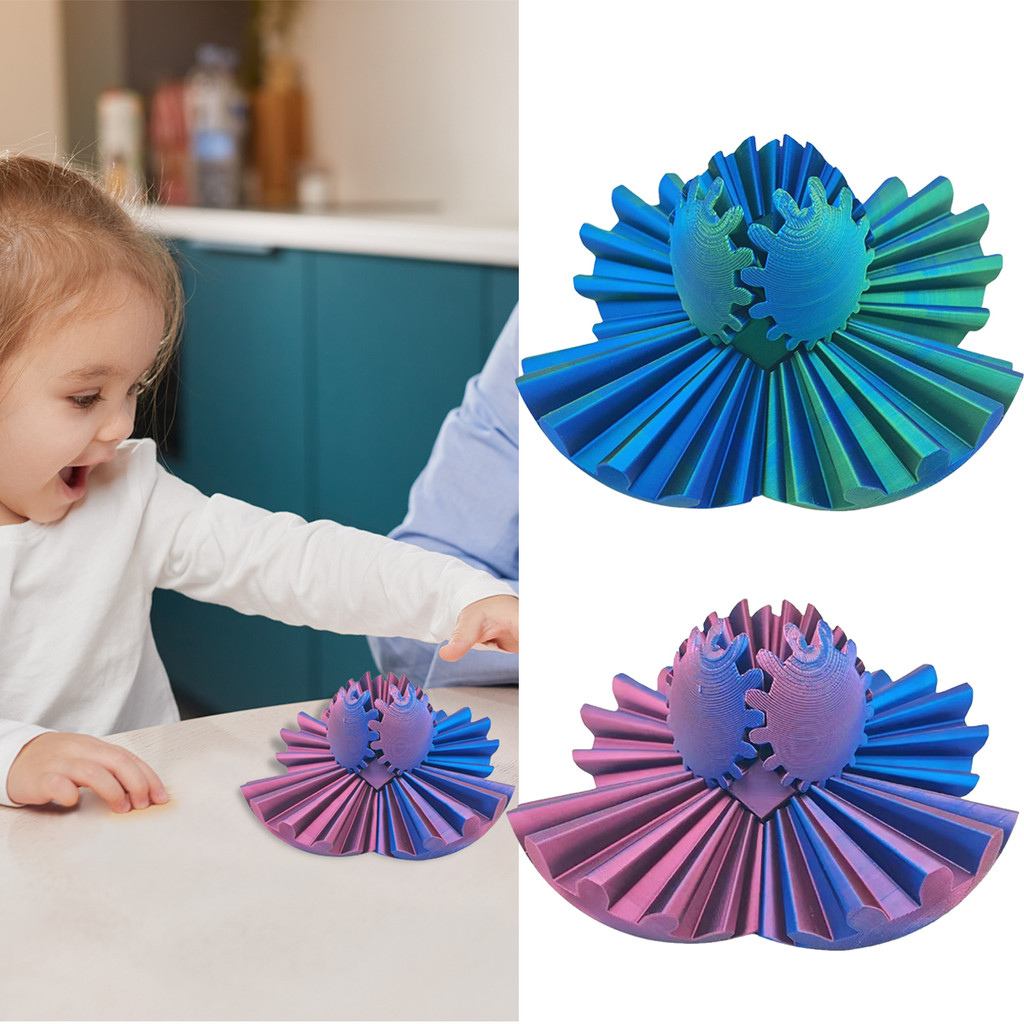 [layonora] 1 Peça Bola De Engrenagem 8cm 3D Impresso Brinquedos Fidget Giratória Alívio Do Estresse Brinquedo De Mesa An