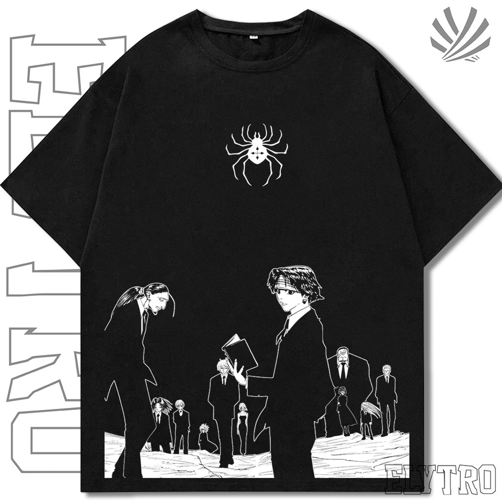 Camiseta Oversized Hunter x Hunter Trupe Fantasma Personagens Streetwear Harajuku Aesthetic Camisa